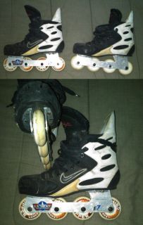 Zoom Air Hockey Skates Mens Size 11 Inline Roller Blades Wheels Sr Ice