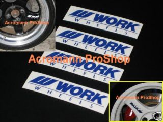 4X 4 5inch 11 43cm Work Wheels Spoke Decal Sticker Alloy Rim Meister
