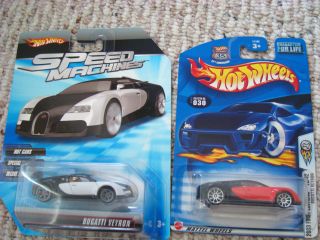 2x MINT Hot Wheels Bugatti Veyron EB 16 4 Speed Machines 030 18 42 Red
