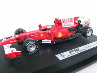 Hot Wheels 2010 Ferrari F10 Fernando Alonso 8 1 43 F1
