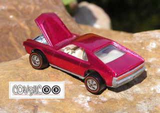 1969 Hot Wheels Redline Custom AMX AWESOME PINKISH ROSE! NEAR MINT! SO