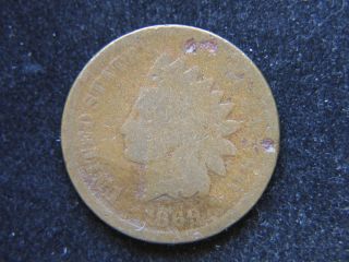  Indian Head Cent Rare Key Date Full Rims Bold Date Some obverse digs