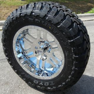 20 CHROME MOTO METAL 951 WHEELS 33 TOYO MT TIRES FORD F150 EXPEDITION