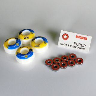 Brand New Skateboard Wheels 52mm 100A SEALED Set of 4 with ABEC9