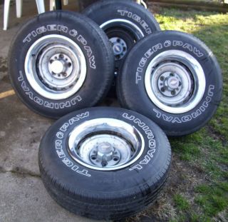 Chevy Truck Rally Wheels and Tires 15 x 8 and 5 Lug