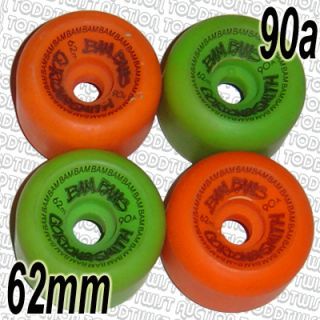 Bam 62mm 90A 80s Skateboard Wheels OG Mix