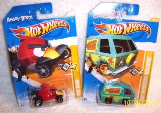 2012 Hot Wheels Red Bird The Mystery Machine Lot of 2 38 47 247