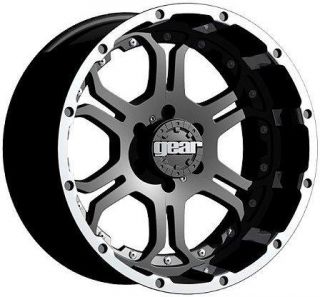 17 Wheels Rims Gear Alloy Recoil Black with 40x13 50x17 Nitto Mud