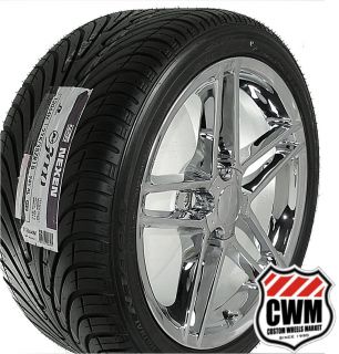 18x9 5 Corvette C6 Z06 Chrome Wheels Rims Tires Direct Fit for Camaro