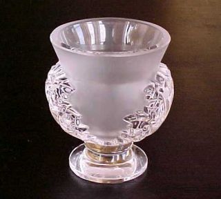 Vintage Early Lalique Art Glass St Cloud Vase No Longer Available