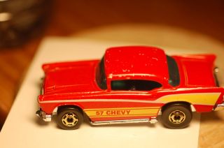 83 Hot Wheels 57 Chevy Hot Ones Red Nice Shape