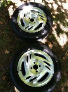 15 Aluminum Rims Tires Set of 4 P195 60R15 87H Off 98 Saturn SC2