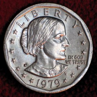 1979 P Susan B Anthony Wide Rim Near Date SBA Dollar Nice Coin