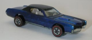 Redline Hotwheels Blue 1968 Custom Eldorado