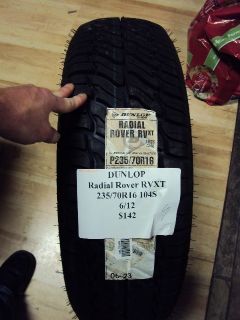 Dunlop Radial Rover RVXT 235 70R16 104s Brand New Tire