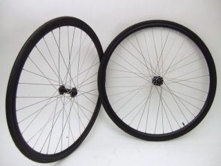 New 700c Road Bicycle Bike Wheels Aluminum Thread on Hub with Tires