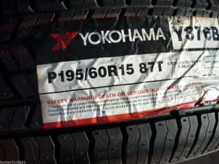 New 195 60 15 Yokohama Y376B Tires