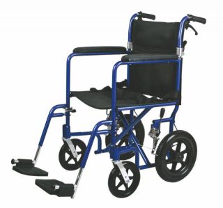 Medline Dlx Aluminum Transport Wheelchair w 12 Wheels