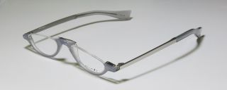 New Alain Mikli 167 Gray Silver Half Rim Eyeglasses Glasses Frames