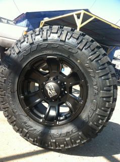 17 Black Rims and Tires 8x170 Ford F250 Excursion 285 70 17 Nitto