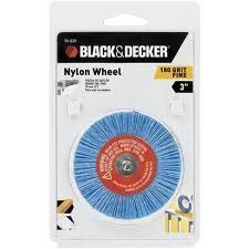 Black Decker 3 Fine Grit 180 Nylon Wheel 70 620