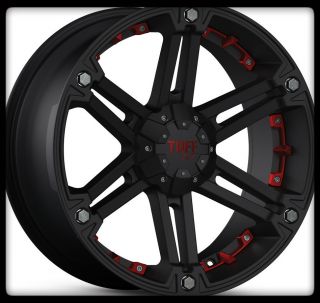 T01 Black Rims w P275 60 20 Toyo Open Country A T Wheels Tires