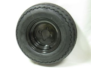 20 5x8 0 10 LRB 205 65 10 LRB 4 Bolt Black Trailer Tire Wheel Rim