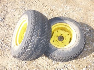 John Deere 212 Tractor Firestone 23x10 50 12 Rear Tires Rims