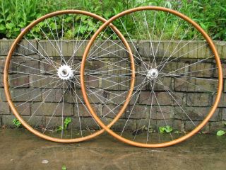 Vintage Wooden Cane Track Wheels Airlite Hubs Hetchins