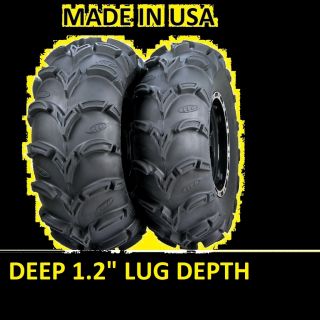 Two 2 25x12 12 XL American Made ITP Mud Lite ATV Tires New Deep 1 2