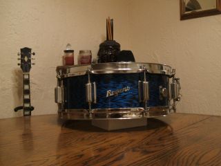 Rogers Vintage 60s Powertone Blue Onyx Snare Drum