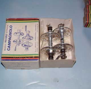 Vintage Campagnolo Hubs Nuovo Record High Flange Road Campy