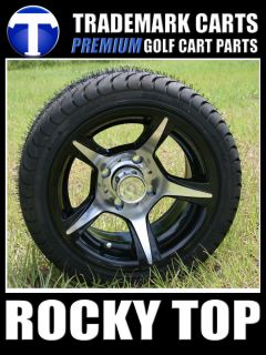 New 12x7 Ace Wheels and Low Profile Golf Cart Tires
