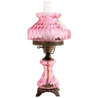 Large Pink Rhombus Night Light Hurricane Table Lamp   #F7950