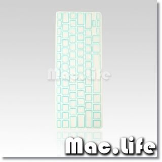 New Arrival Light Blue Silicone Cover Skin for Apple Wireless Keyboard