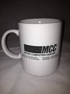 Rainbow Apple Logo Mac Macintosh Computer Micro Center Coffee Cup Mug