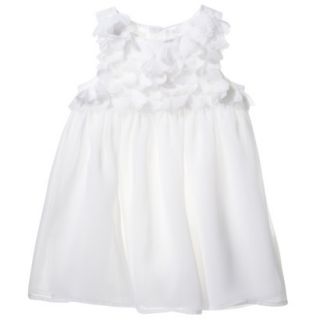Cherokee Infant Toddler Girls Sleeveless Dress   White 12 M