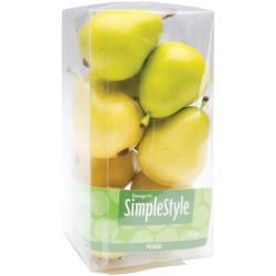 Design It Simple Decorative Fruit 9/pkg yellow/green Pears