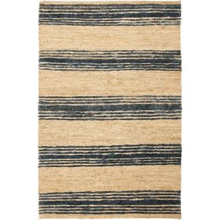 Safavieh Hand knotted Bohemian Natural/ Blue Wool Rug (8 X 10)