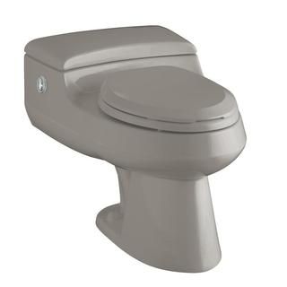 Kohler San Raphael Cashmere Comfort Height 1 piece Elongated Toilet (CashmereDimensions: 21.5 inches high x 19.5 inches wide x 30 inches longFlush: Dual flushPieces: One (1) pieceShape: ElongatedHardware finish: Stainless steelPlease note: Orders of 151 p