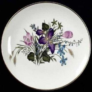 Franciscan Mariposa 12 Oval Serving Platter, Fine China Dinnerware   Purple/Pin