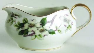 Meito Livonia  (Off White Background) Gravy Boat, Fine China Dinnerware   White