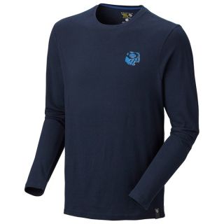 Mountain Hardwear Eroded Logo T Shirt   Long Sleeve (For Men)   COLLEGIATE NAVY (L )