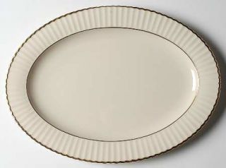 Lenox China Citation Gold 13 Oval Serving Platter, Fine China Dinnerware   Temp