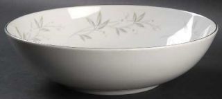 Mikasa Felicia 9 Round Vegetable Bowl, Fine China Dinnerware   White Flowers, G