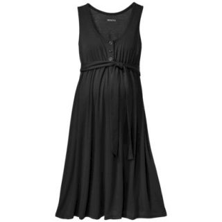 Merona Maternity Sleeveless Side Tie Dress   Black XS