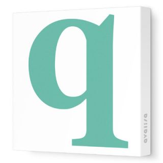 Avalisa Letter   Lower Case q Stretched Wall Art Lower Case q