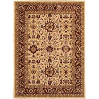 Anatolia Antique Kashan/ Cream red Rug (311 X 56) (CreamSecondary colors: Beige, Green, Red and TanPattern: FloralTip: We recommend the use of a non skid pad to keep the rug in place on smooth surfaces.All rug sizes are approximate. Due to the difference 