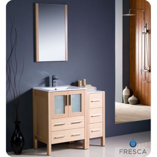 Fresca Torino 36 inch Light Oak Bathroom Vanity