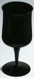 Fostoria Biscayne Black (Onyx) (Stem 6122) Water Goblet   Stem #6122, Black